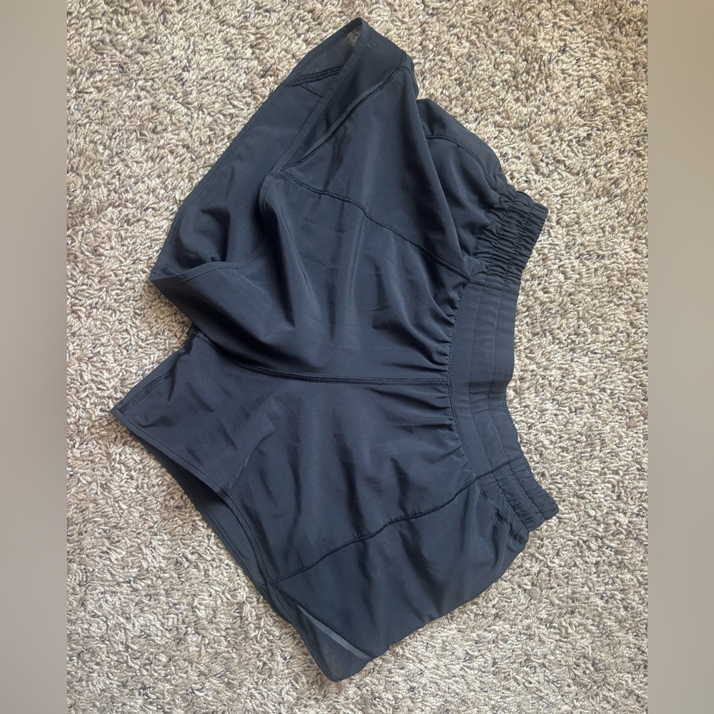 Black Lululemon Hotty Hot Shorts